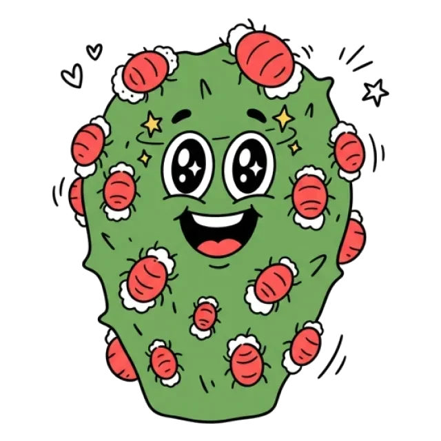 コチニール色素のステージ4のすがた