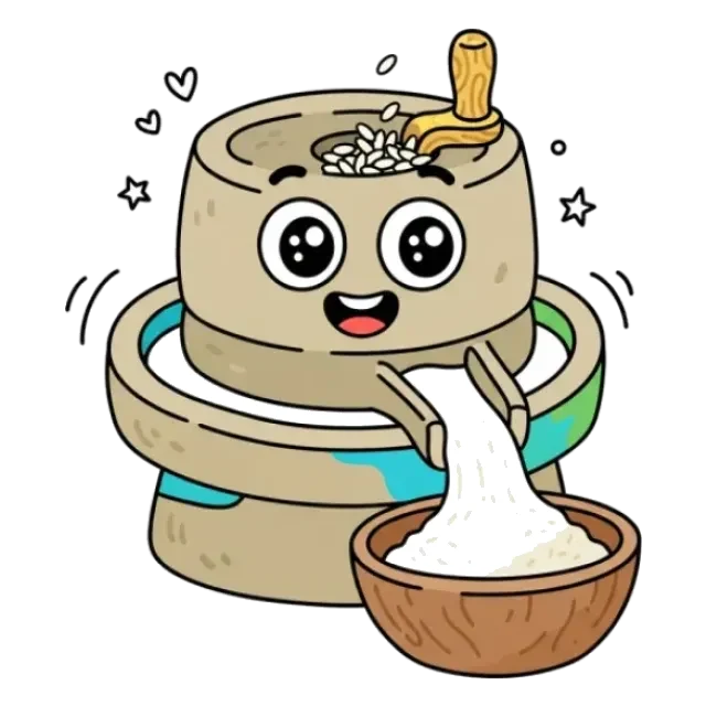 もち粉のステージ2のすがた