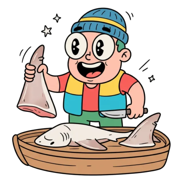 ふかひれのステージ3のすがた