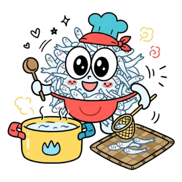 ちりめんじゃこのステージ2のすがた