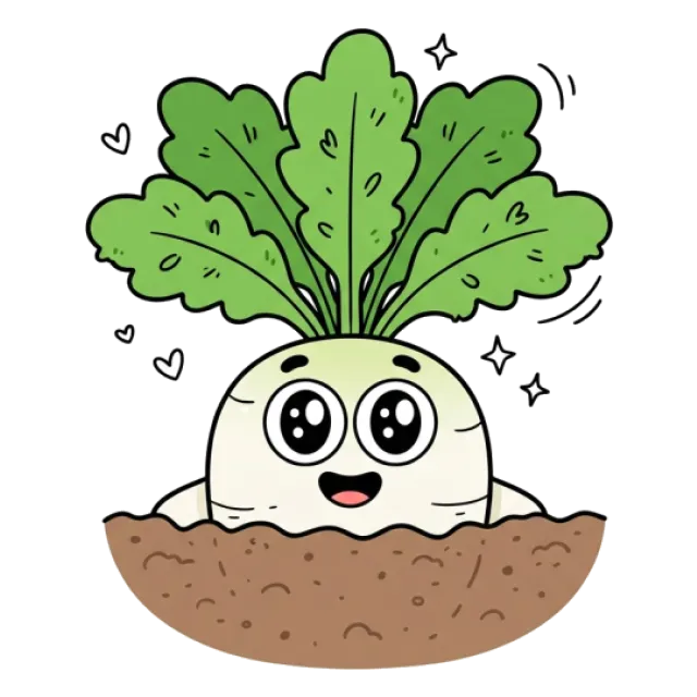 だいこんのステージ4のすがた