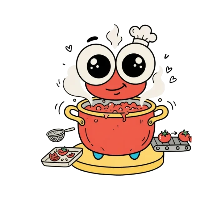 トマトピューレのステージ3のすがた