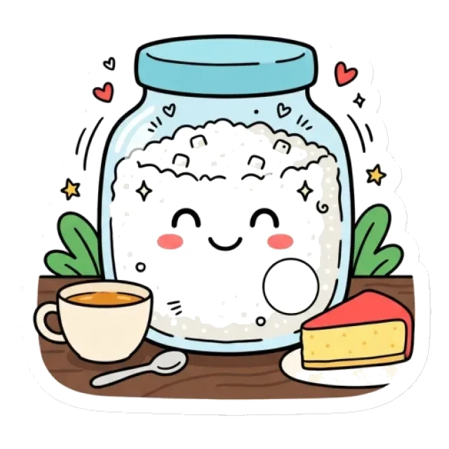 グラニュー糖のステージ1のすがた