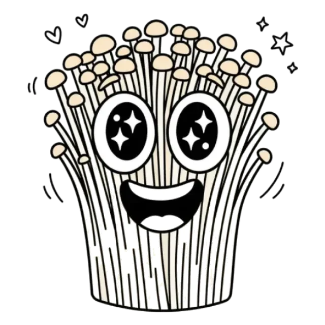 えのき茸のステージ2のすがた