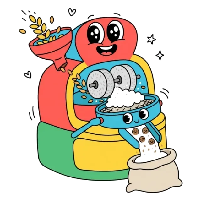 薄力粉のステージ3のすがた