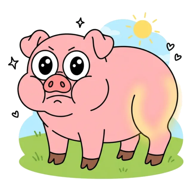 豚もも肉のステージ4のすがた