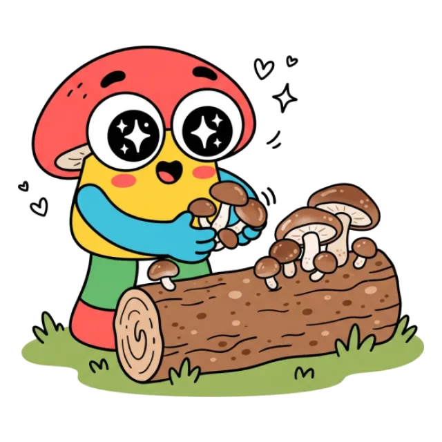椎茸（干し）のステージ3のすがた