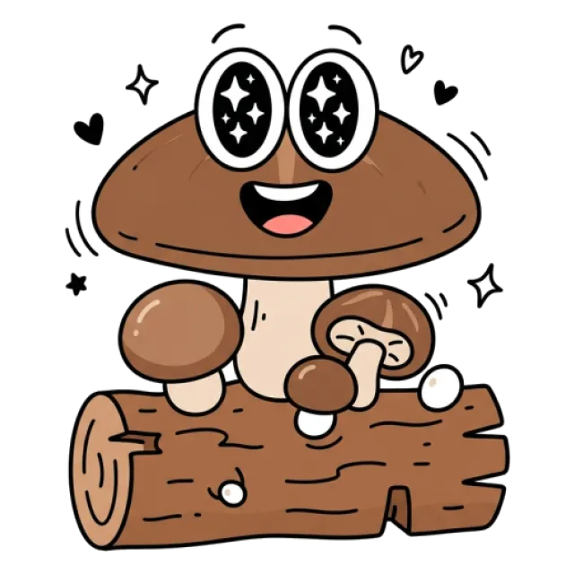 椎茸（干し）のステージ4のすがた