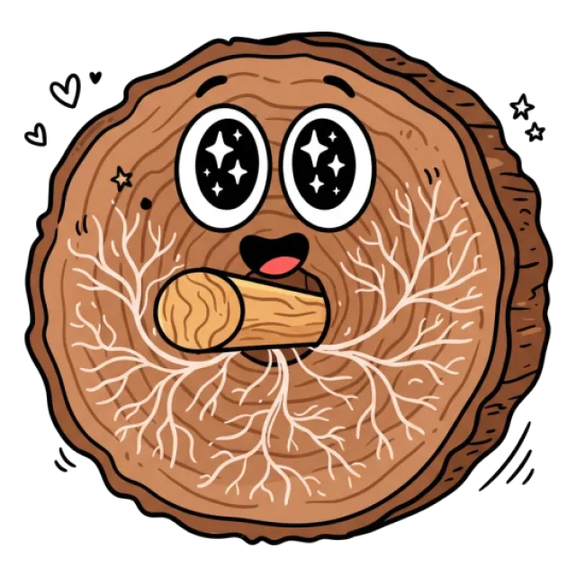 椎茸（干し）のステージ5のすがた
