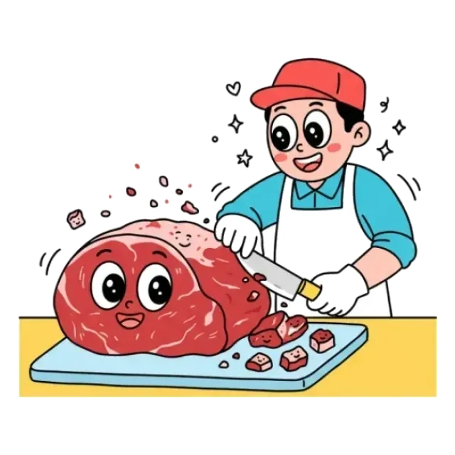 牛もも肉のステージ2のすがた