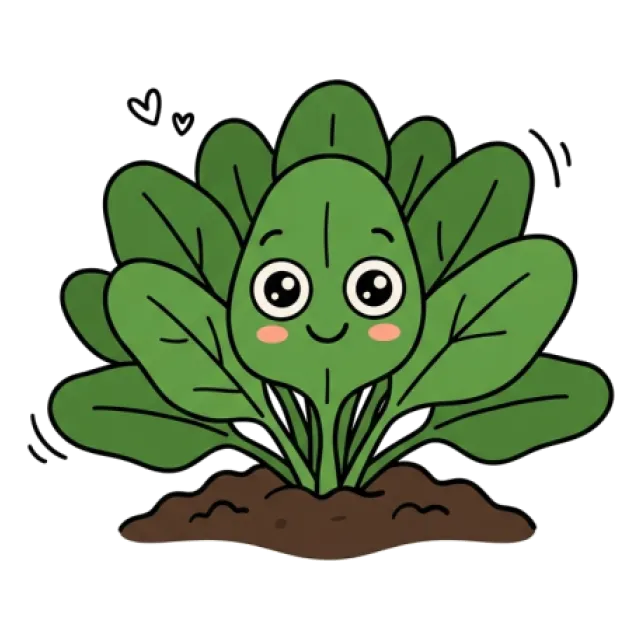 ほうれん草のステージ4のすがた