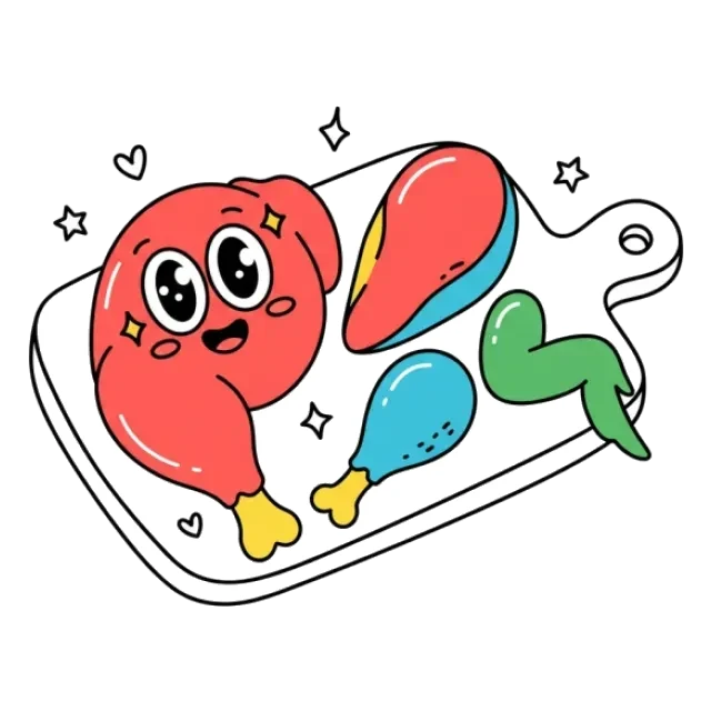 鶏肉のステージ3のすがた