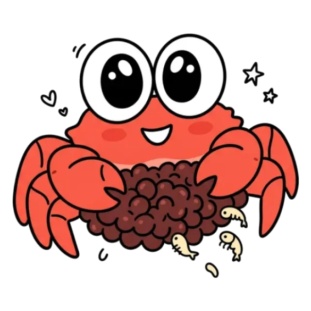 毛ガニのステージ5のすがた