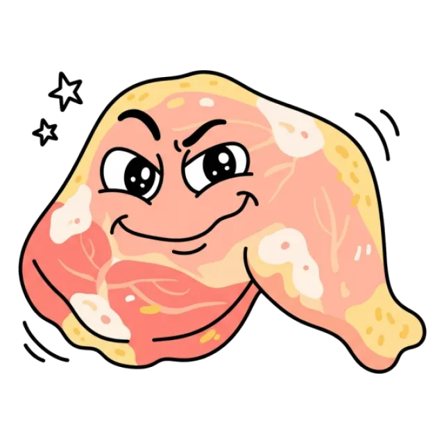 鶏もも肉のステージ3のすがた