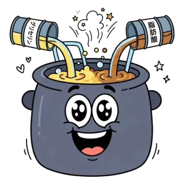 グリセリン脂肪酸エステルのステージ3のすがた