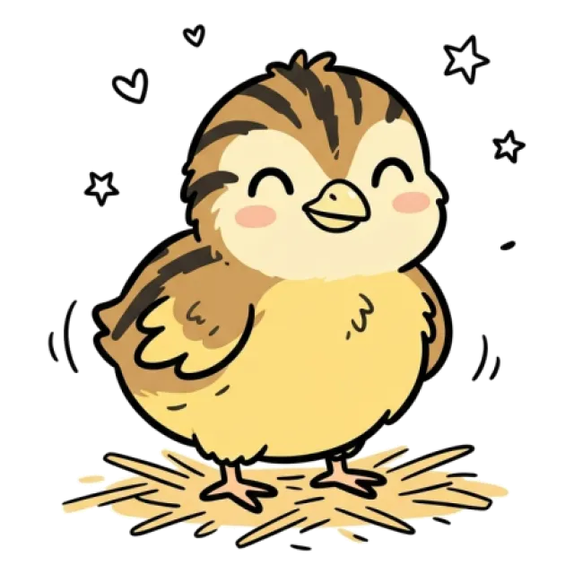 うずらの卵のステージ4のすがた