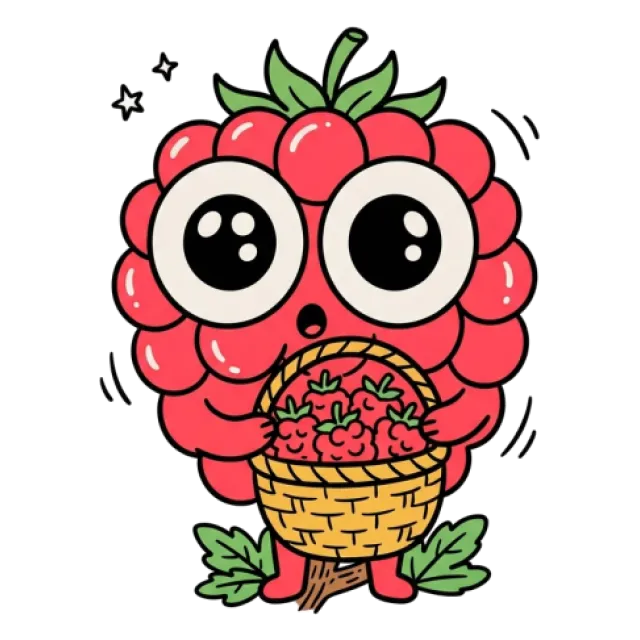 ラズベリーのステージ3のすがた