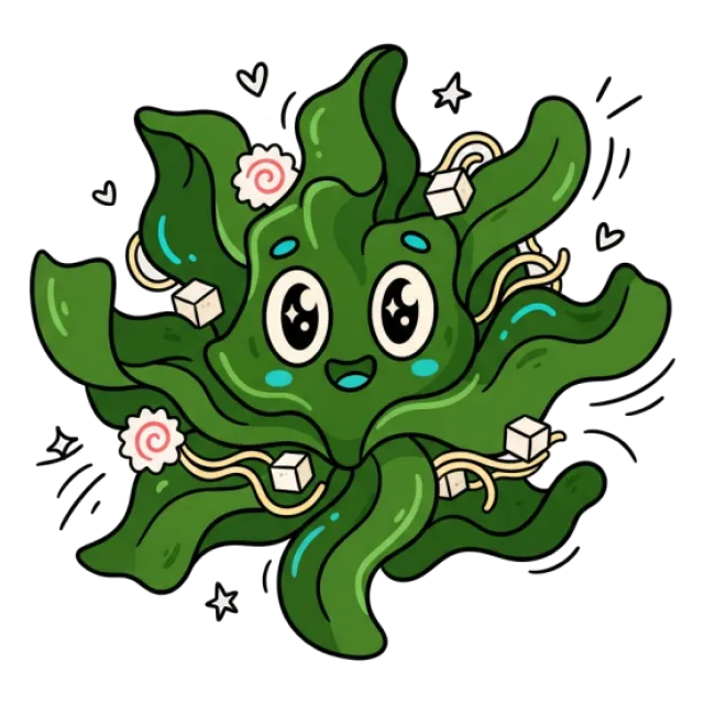 乾燥わかめのステージ1のすがた