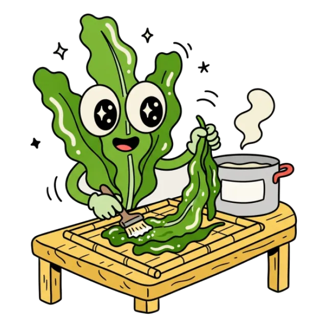 乾燥わかめのステージ3のすがた