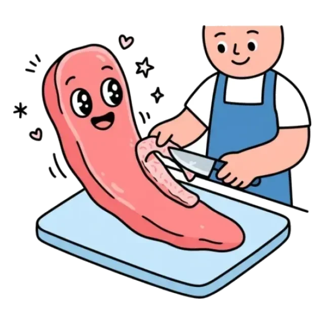 豚ヒレ肉のステージ2のすがた
