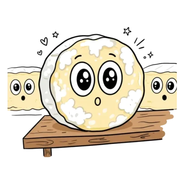 カマンベールチーズのステージ2のすがた