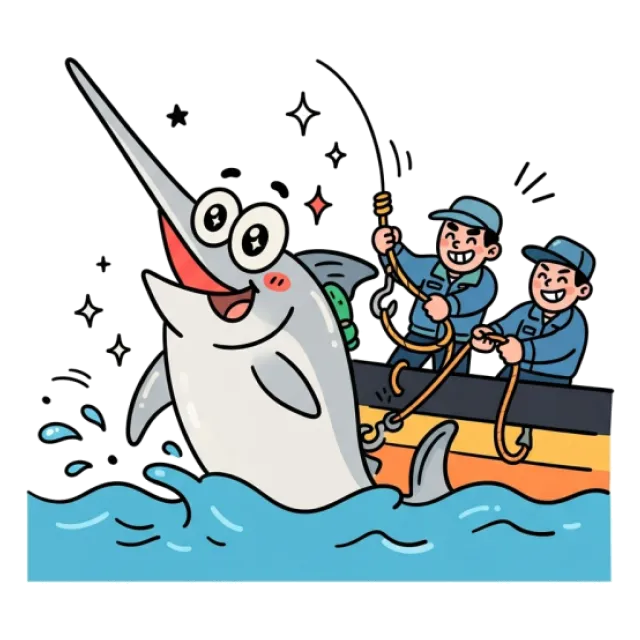 メカジキのステージ3のすがた