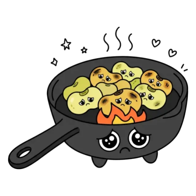 炒り豆のステージ2のすがた