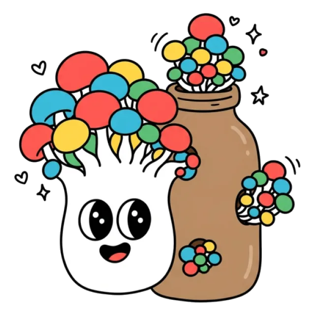 ぶなしめじのステージ4のすがた