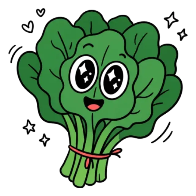 ちぢみほうれん草のステージ2のすがた