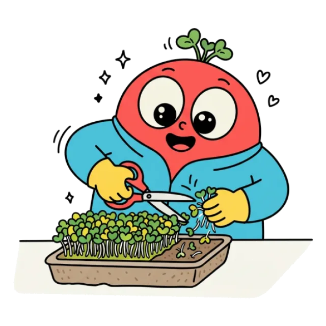 ブロッコリースプラウトのステージ3のすがた