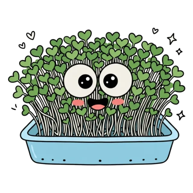 ブロッコリースプラウトのステージ4のすがた