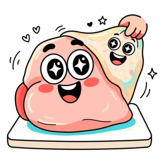 鶏皮のステージ2のすがた
